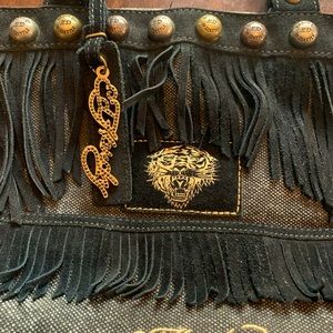 Studded and stunning like new Ed Hardy crossbody or shoulder bag!!!